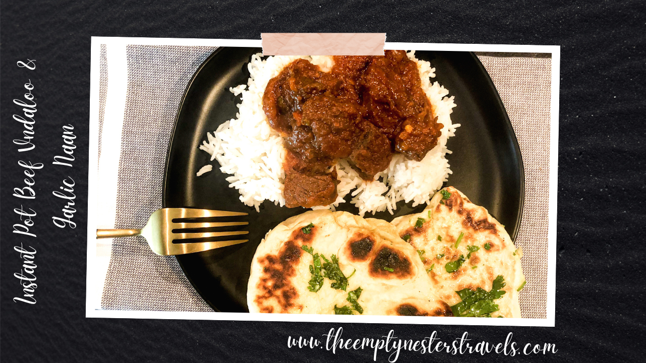2 Recipe Spice Symphony: Instant Pot Beef Vindaloo and Garlic Naan – A Culinary Journey to the Heart of India