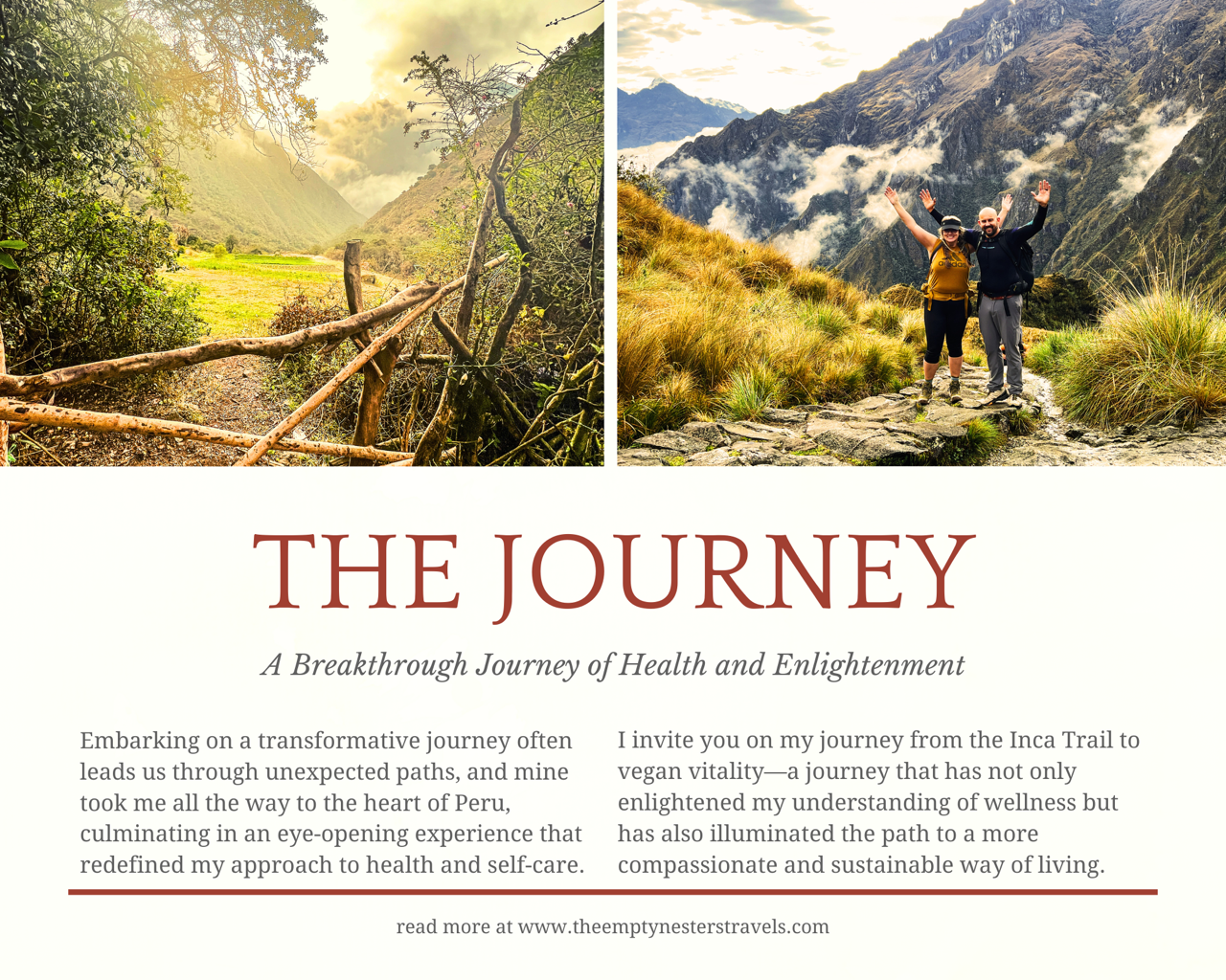 From the 4-day Inca Trail to Vegan Vitality: A Breakthrough Journey of Health and Enlightenment